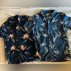 Hawaiian Shirts Bundle Quicksilver O’Neill Size Small
